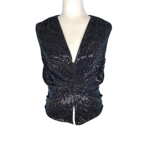 Zara black sparkly top